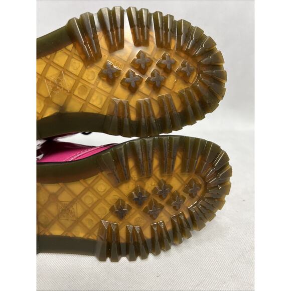 Dr. Martens Womens Luana Pink Glitter Lace-Up Ankle Combat Boots Size 6 - Picture 11 of 11